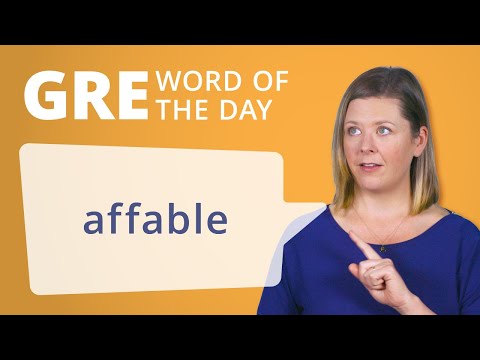 GRE Vocab Word of the Day: Affable | Manhattan Prep