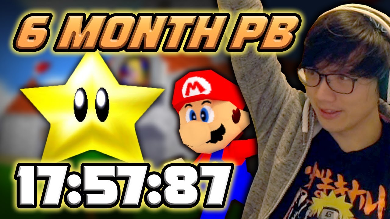 [New PB] Super Mario 64 16 Star Speedrun in 17:57:87