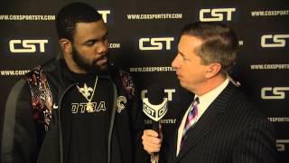 Celebrity Post-game interview with Saints Running Back, Mark Ingram Wealth