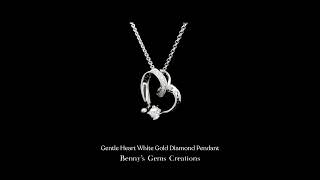 Gentle Heart White Gold Diamond Pendant screenshot 5