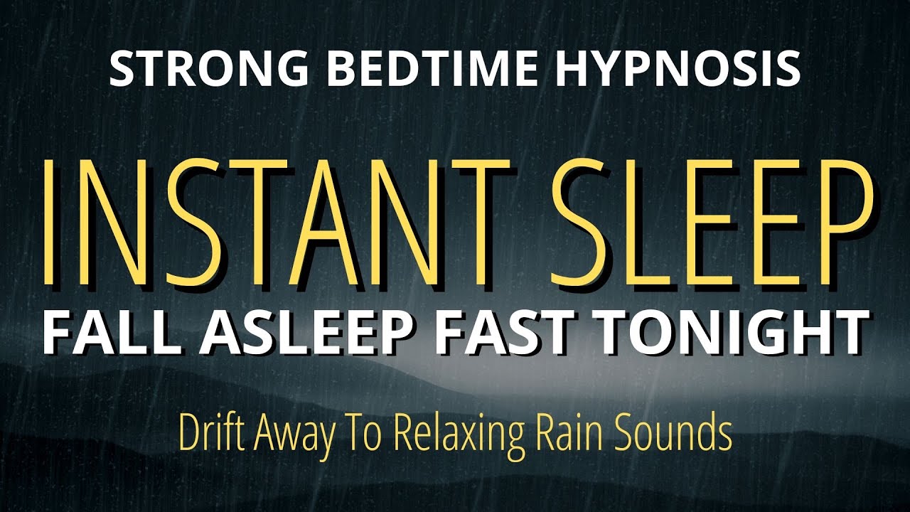 Гипноз для глубокого сна сегодня вечером (сильный) | Засыпайте под успокаивающие звуки дождя