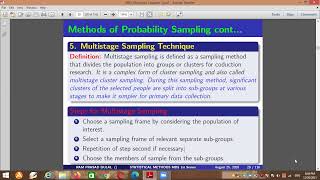 Sampling Techniques Methods Part 2