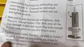Tusk Quick Release Flag Pole Holder Installed on the Jeeps (JL and TJ)