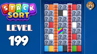 Stack Sort : Color Puzzle Level 199 Walkthrough