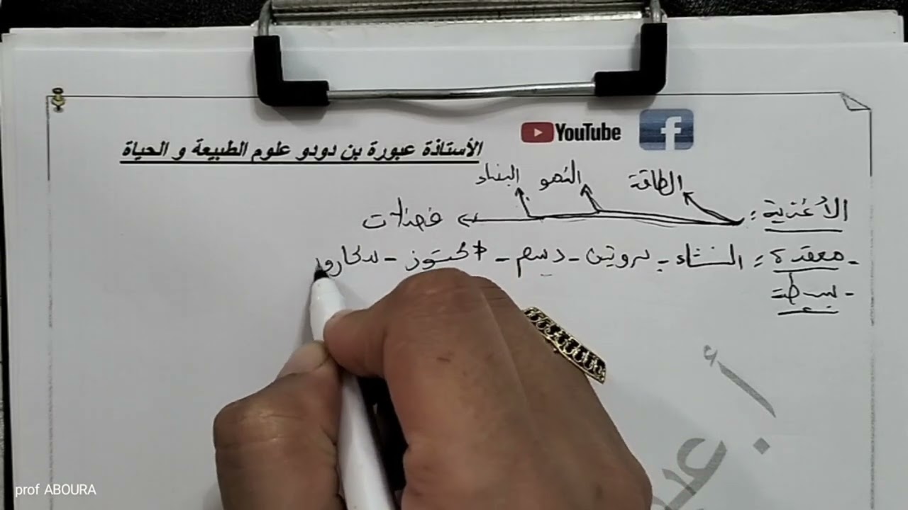 هضم الأغذية الجزء 01 #الرابعة_متوسط