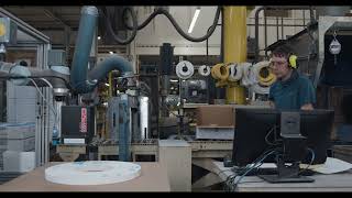 CoPilot Printing System on a Robotic Arm - Printing on Grinding Wheels