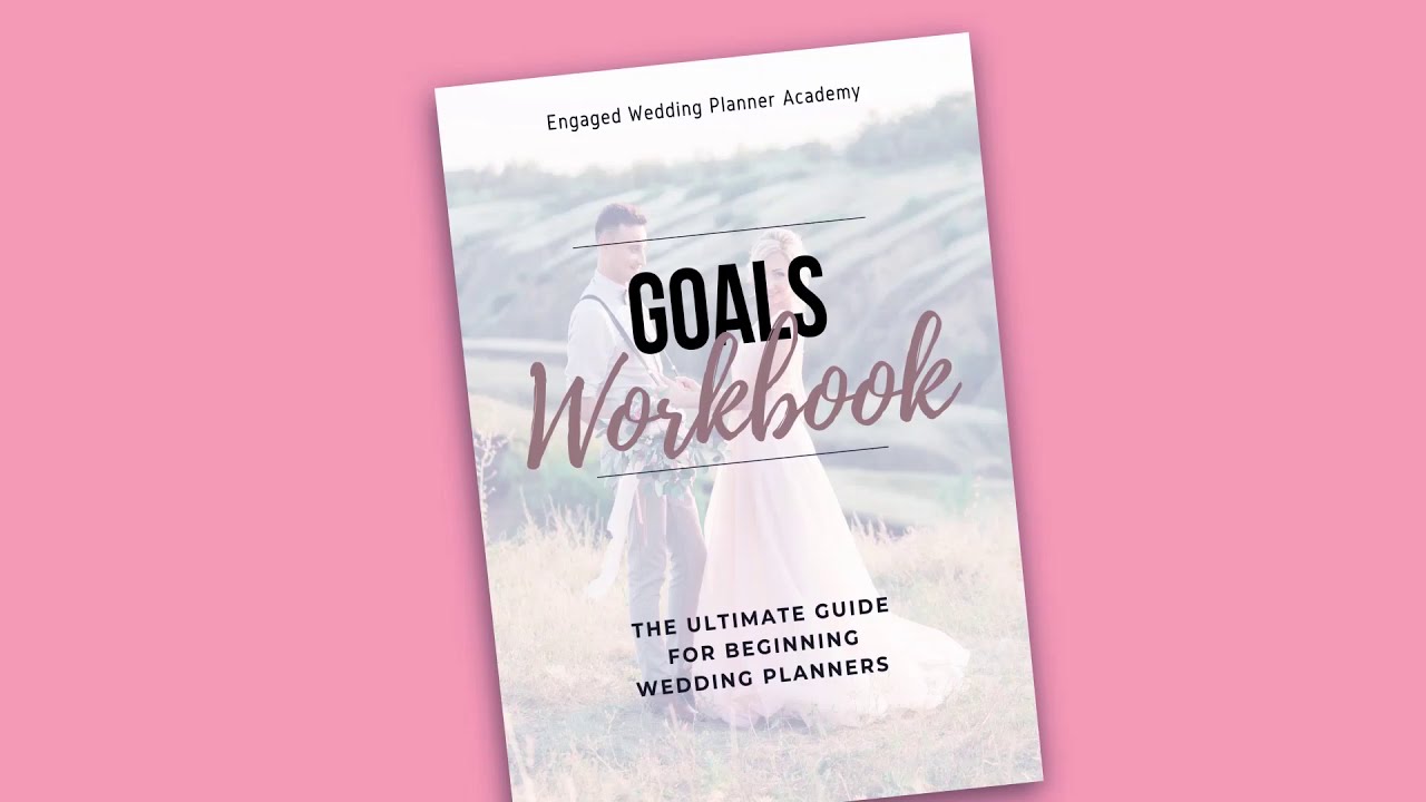 Wedding Business Goals Workbook