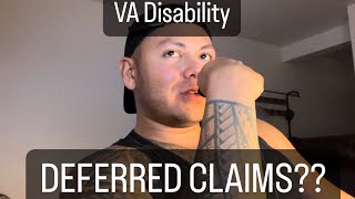 My VA Disability Claims Were Deferred - My Experience