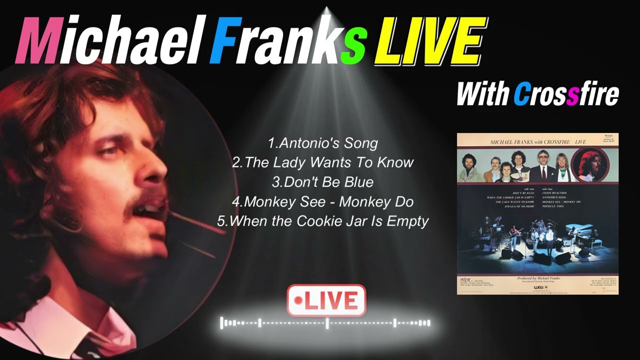 マイケル・フランクス　ｗｉｔｈ　クロスファイア [オーストラリア・ライヴ！] Michael Franks Live / Antonio's Song - With Crossfire マイケル