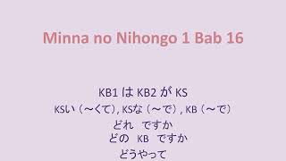 Minna no Nihongo Bab 16 Part 2