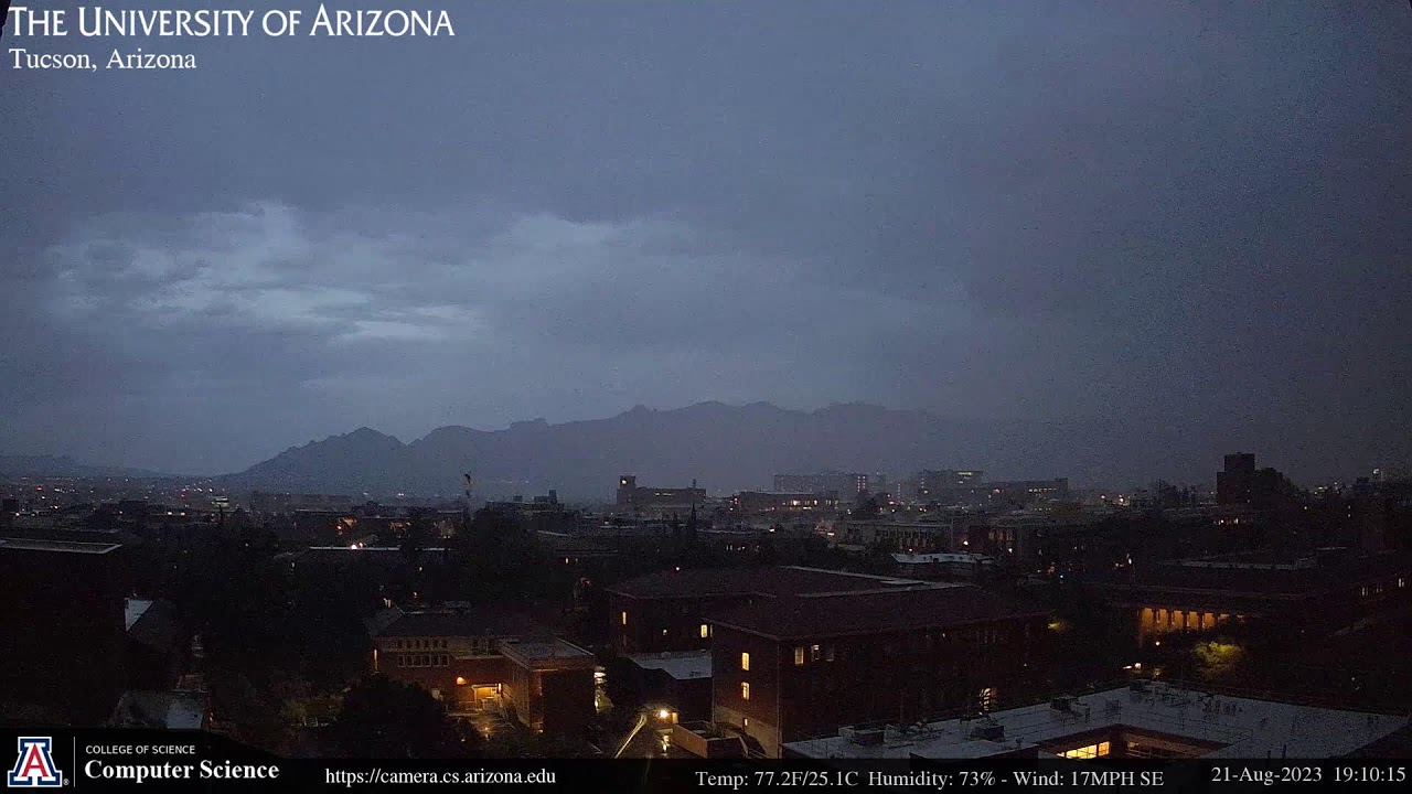 Live Tucson, AZ Webcam - UArizona Computer Science Webcams