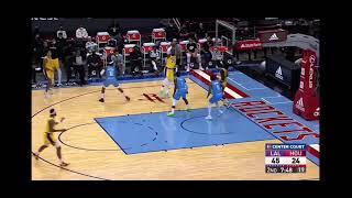 Lebron James 3 Point Look Away La Lakers Vs. Houston Rockets
