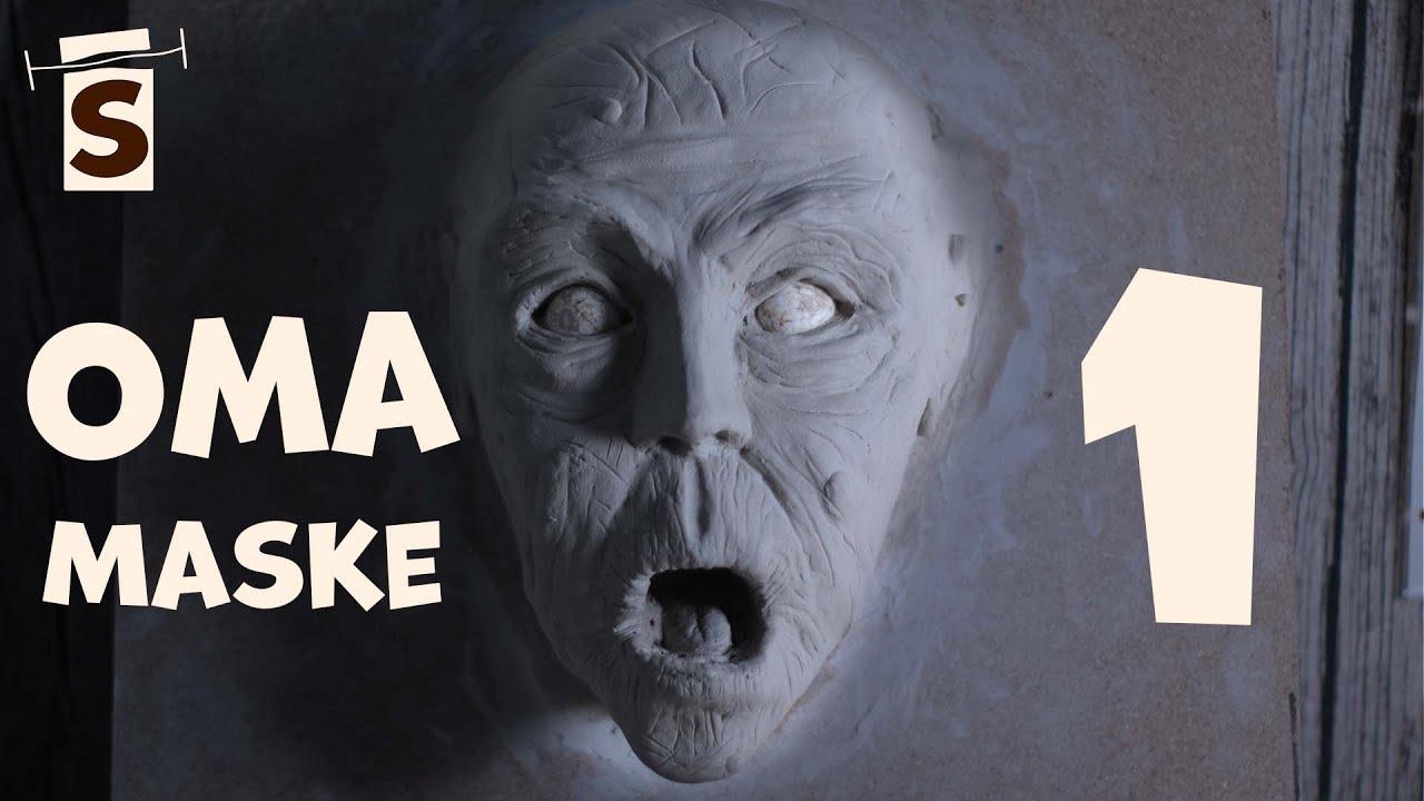 Horrormaske "Grusel Oma"| Maskenbau | Timelapse - Speed Sculpting