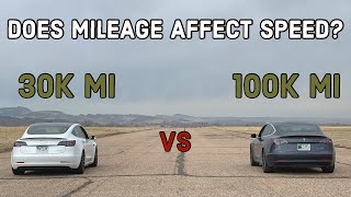 Does Mileage Impact EV Acceleration? Tesla Model 3 Performance 30k vs 100k mi Test.