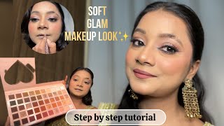 Step-by-Step Makeup Tutorial 💗 | Soft Glam Makeup Look | Makeup by Naincy screenshot 3