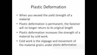 How do Torque to Yield Fasteners Work?