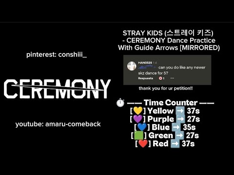 STRAY KIDS (스트레이 키즈) - CEREMONY Dance Practice (Mirrored) [With Guide Arrows / 5 People