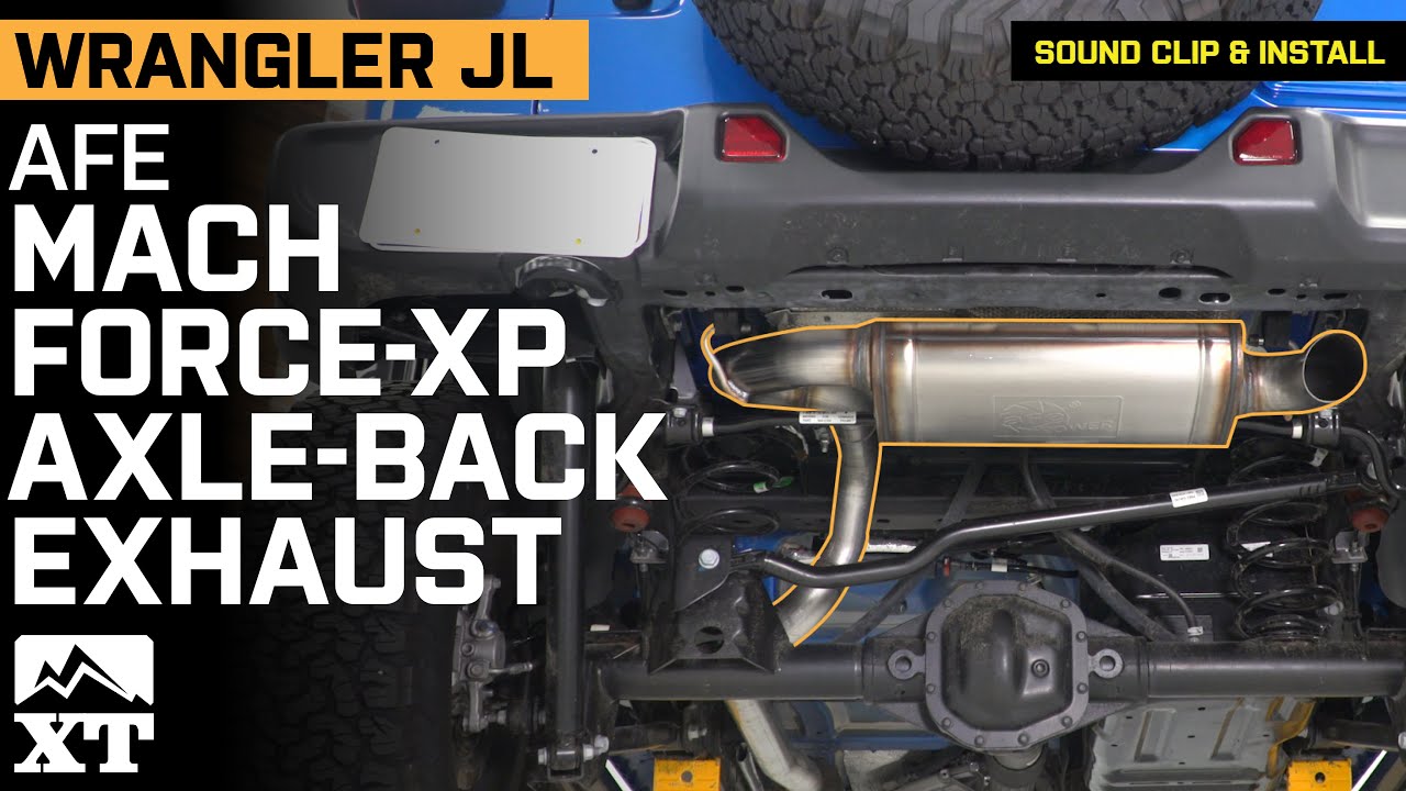 Jeep Wrangler JL AFE MACH Force-XP Hi-Tuck Axle-Back Exhaust