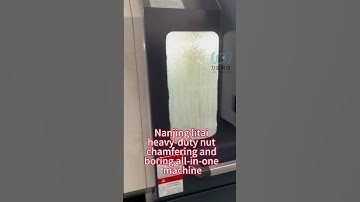 Nanjing litai heavy-duty nut chamfering and boring all-in-one machine
