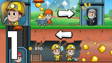 Idle Miner Tycoon: Money Games Gameplay walkthrough - Part 1 (Android, iOS)