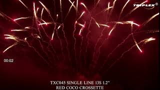 Fajerwerki TXC045 SINGLE LINE 13S 1 2β Triplex