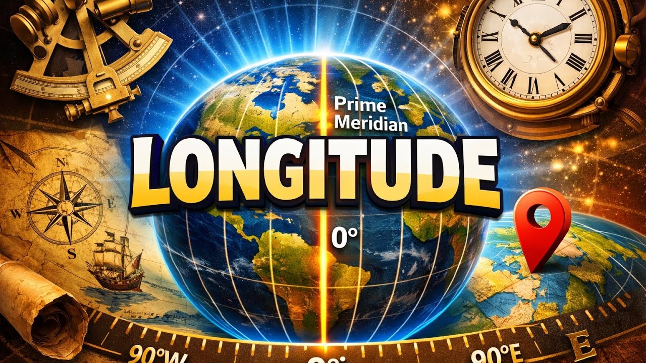 Longitude -Explained for Beginners @TheSocialWaliClass07 