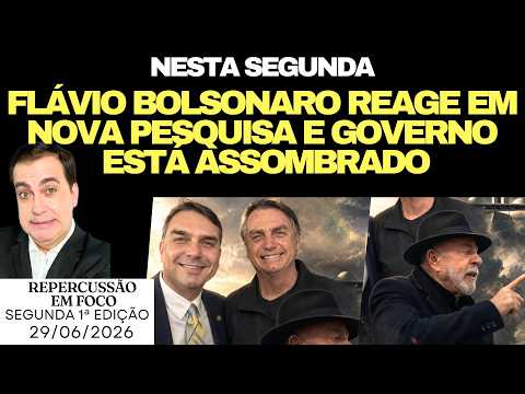 Veja! NOVA PESQUISA MOSTRA REAÇÃO DE FLÁVIO BOLSONARO, LULA PREOCUPADO, MILEI, BRASIL NA COPA