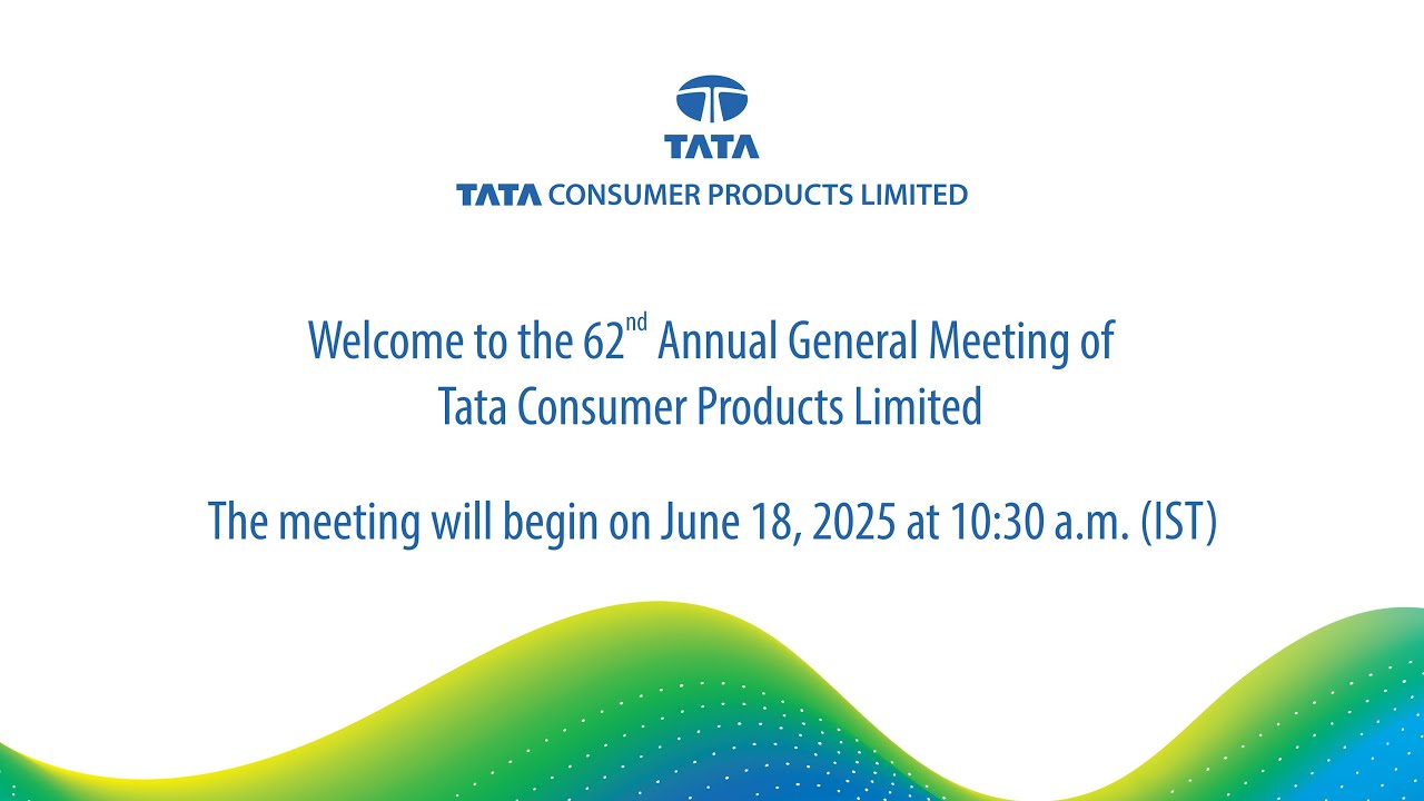 Webcast Recording of Tata Consumer Products' 62nd Annual General Meeting (AGM) 2024-25