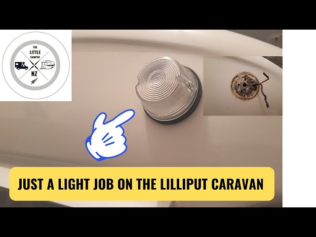 Replacing the side lights on the Caravan - YouTube