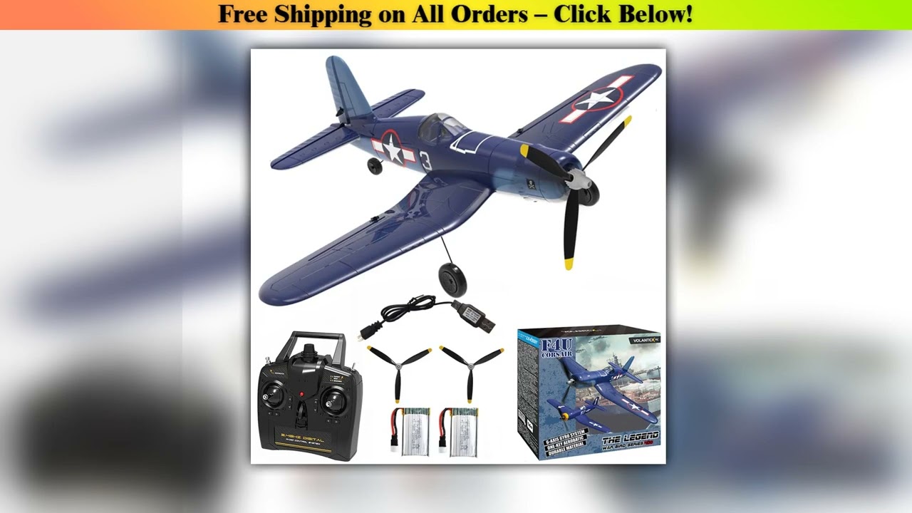 Volantexrc F4U Corsair RC Plane Aerobatics 2.4G 4CH EPP Foam 400mm Wingspan Remote Control