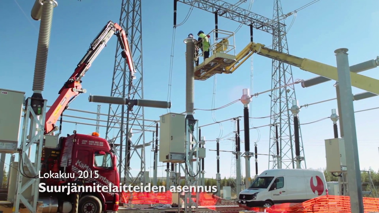Petäjäskosken sähköaseman urakka, koostevideo