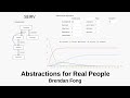 Abstractions for Real People