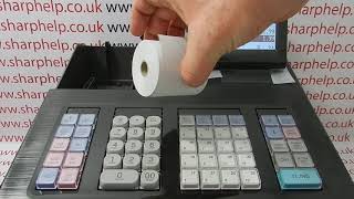 How To Change The Till Roll On A Sharp XE A207 Cash Register