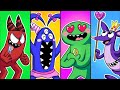 ТОП 8 ЛУЧШИХ АНИМАЦИЙ С ПРЕВРАЩЕНИЯМИ!  Rainbow Firends 2 &amp; Garten Of Ban Ban 4 на русском