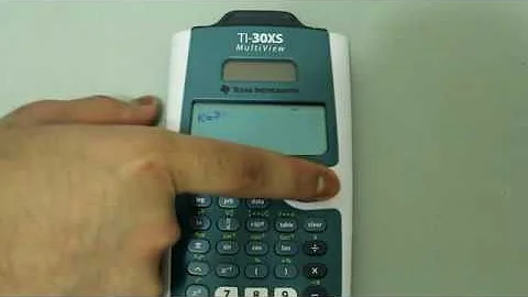 How to Store an Operation ("K" feature) on TI-30XS Multiview Calculator