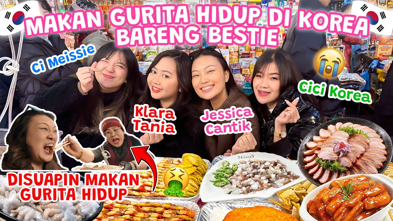 24 JAM MUKBANG DI KOREA BARENG KLARA TANIA, MEISSIE, CICI KOREA ?! SAMPE MUNTAH 😭