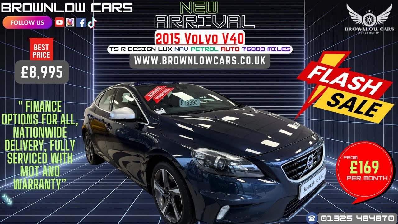 2015 Volvo V40 T5 R-Design - The Perfect Combination of Power 