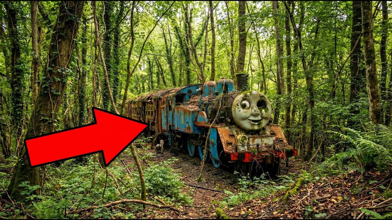 Restoring an Abandoned Cursed Thomas Train in the Forest | ASMR Car Restoration