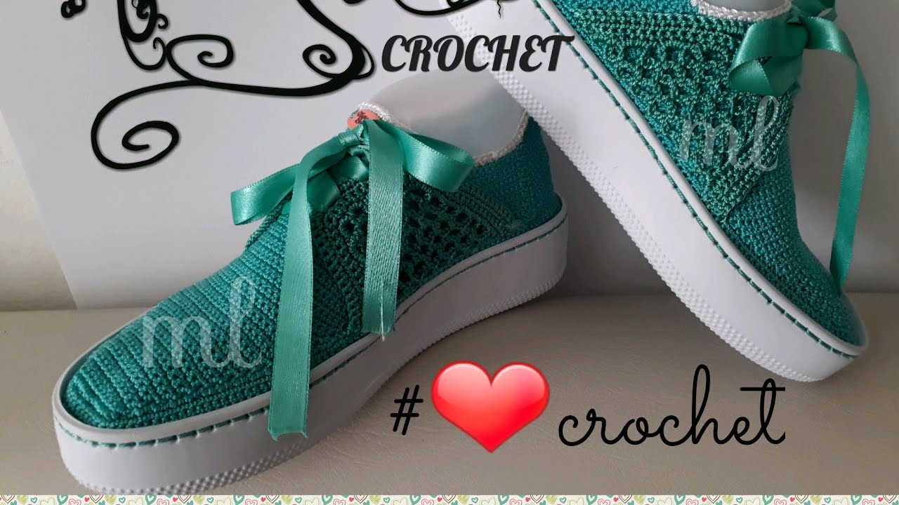 29) ZAPATILLA PARA DAMA RONCOLLINS TEJIDA EN CROCHET - YouTube | Zapatillas tejidas a crochet, Zapatillas dama, Zapatos tejidos a gancho