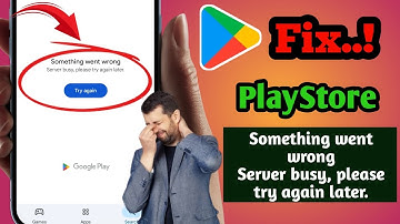 Fix Google Play Store "Something Went Wrong"Error |Play Store Not Working 2025