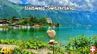Iseltwald, Switzerland 4K - The most beautiful villages in Switzerland - The paradise on Earth