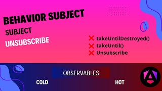 Explorando Cold & Hot Observables | Subject & Behavior Subjects | takeUntilDestroyed() | Angular V19