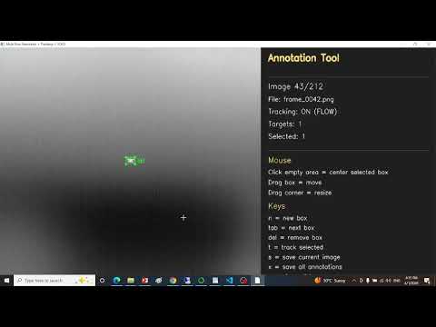 Annotation Tool with Auto Simple Tracking (Python + OpenCV)