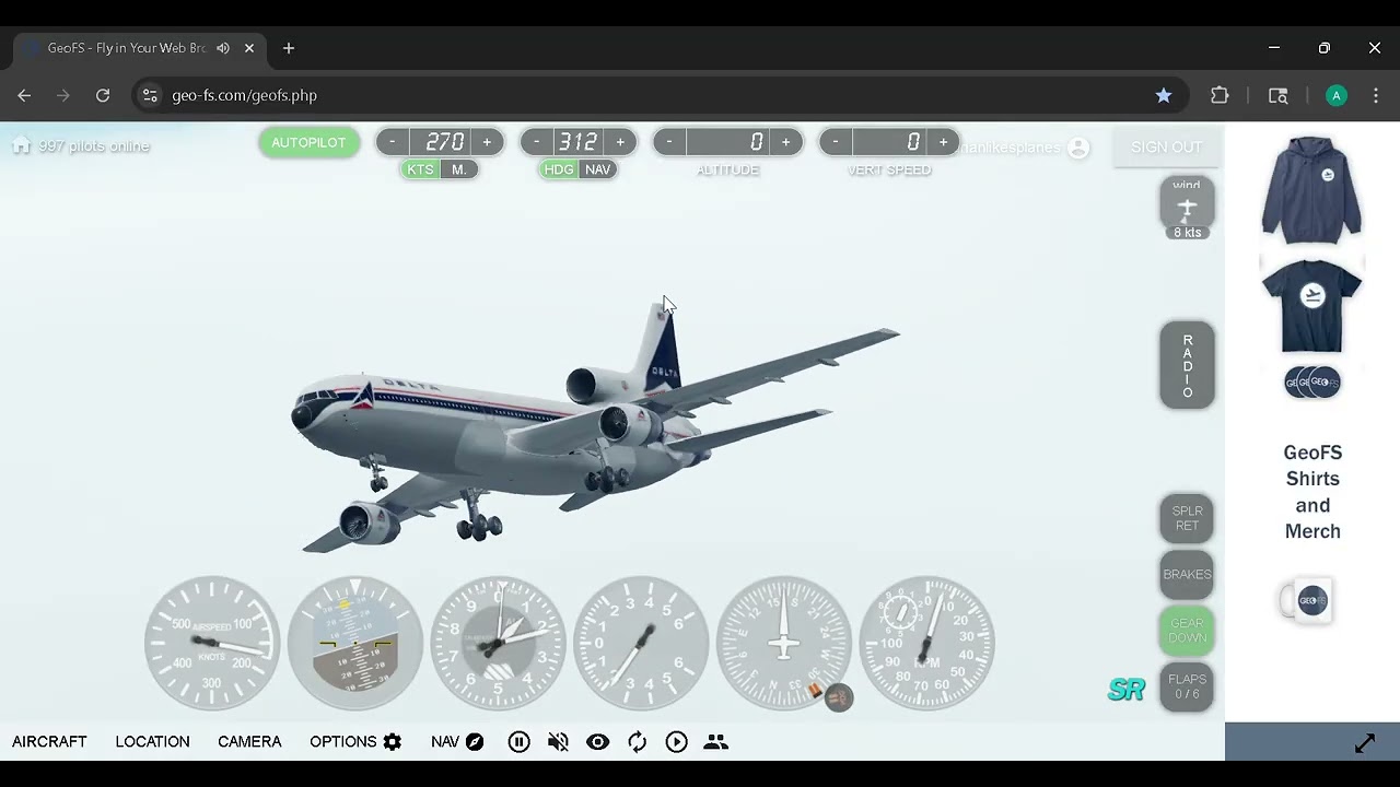 me crashing a plane in geofs