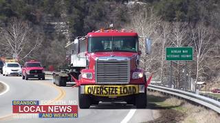 More girders arrived in Forsyth today for the new Highway 76 Bridge