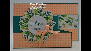 Stampin' Up! Poised Peony Triple Z Fun Fold Video Tutorial
