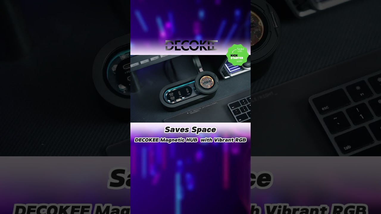 DECOKEE Magnetic SSD Enclosure & Hub: Your 4-in-1 Desk Solution