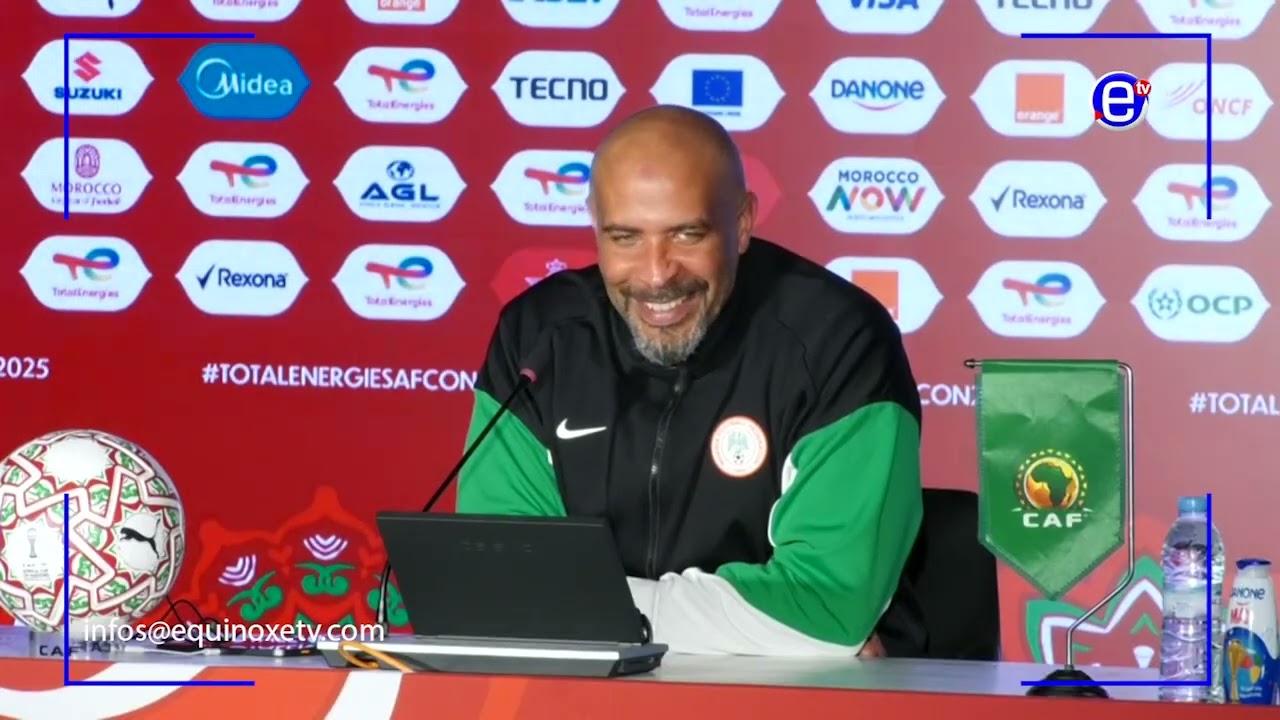 CAN MAROC 2025: CONFÉRENCE DE PRESSE DU COACH ÉRIC SÉKOU CHELLE APRÈS LE MATCH NIGERIA/MAROC