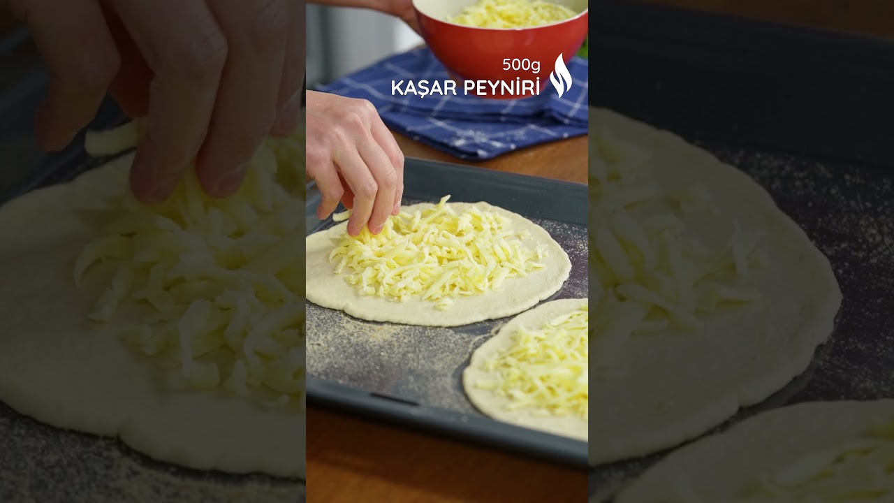 Evde Kaşarlı Yuvarlak Pide ???? Nefis Yemek Tarifleri #nefisyemektarifleri #shorts