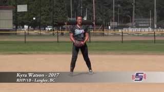 Kyra Watson (Class of 2017) - Softball Skills Video 2014/07/21